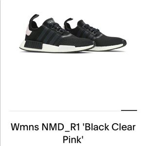 Adidas NMD R1 in Black clear Pink wmns size 7.5